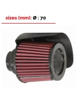 Conisch Carbon racing filter BMC diam 70mm