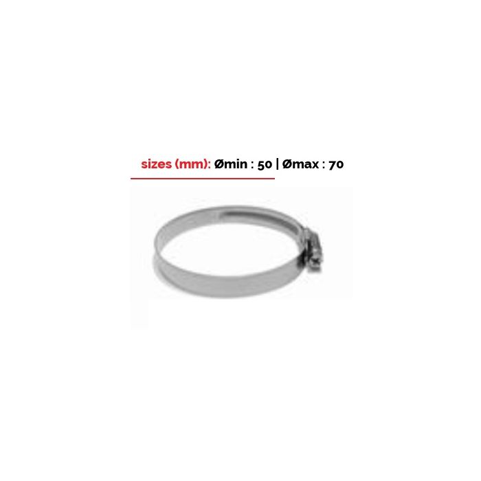 Inox clamp 50-70mm