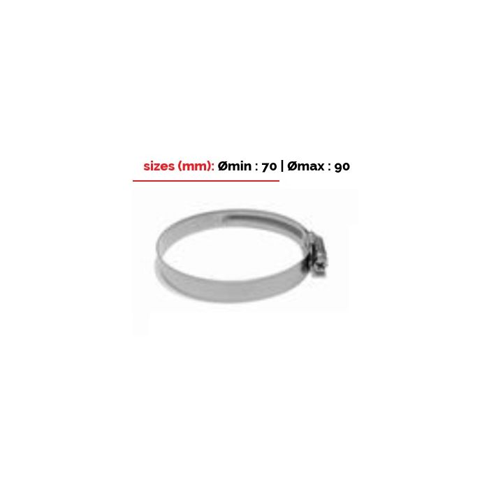 Inox clamp 70-90mm